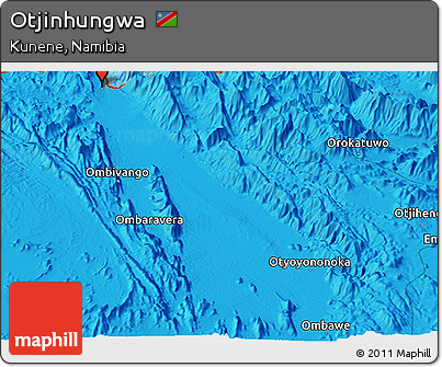 Political Panoramic Map of Otjinhungwa