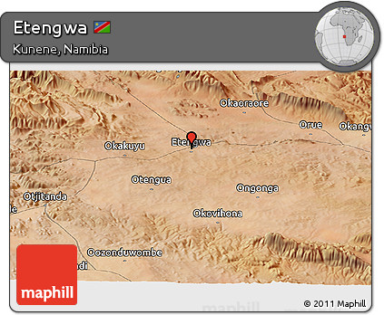 Satellite Panoramic Map of Etengwa