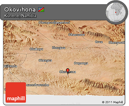 Satellite Panoramic Map of Okovihona