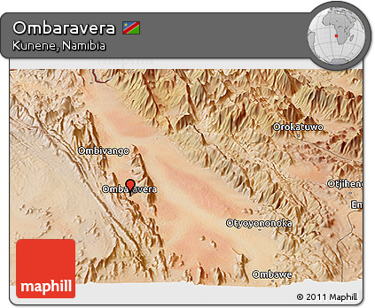 Satellite Panoramic Map of Ombaravera