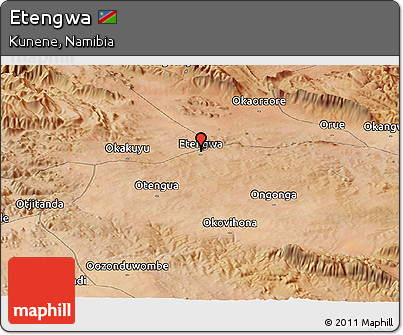 Satellite Panoramic Map of Etengwa