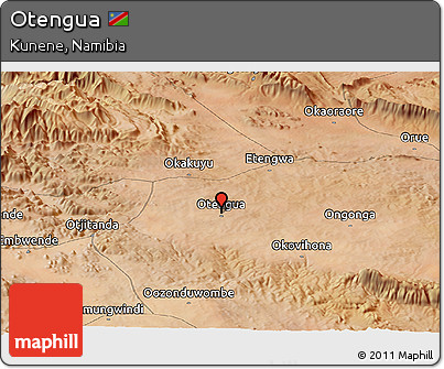 Satellite Panoramic Map of Otengua