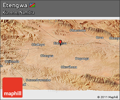 Satellite Panoramic Map of Etengwa