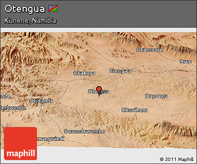 Satellite Panoramic Map of Otengua