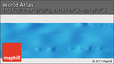 Physical Panoramic Map of the Area around 17° 30' 31" S, 134° 13' 29" W