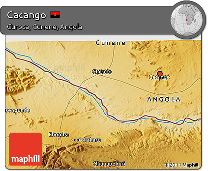 Physical 3D Map of Cacango
