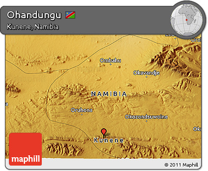 Physical 3D Map of Ohandungu