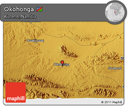 Physical 3D Map of Okohonga