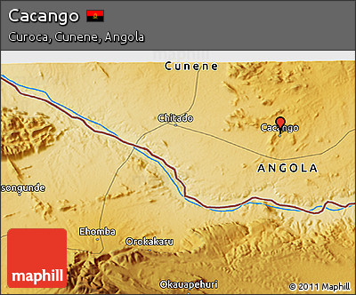 Physical 3D Map of Cacango