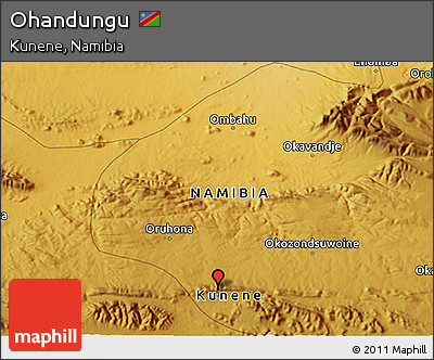 Physical 3D Map of Ohandungu