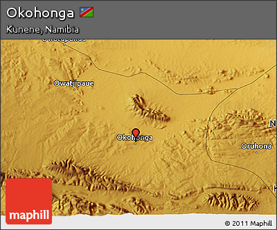 Physical 3D Map of Okohonga