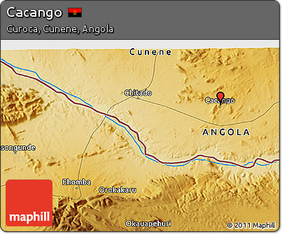 Physical 3D Map of Cacango