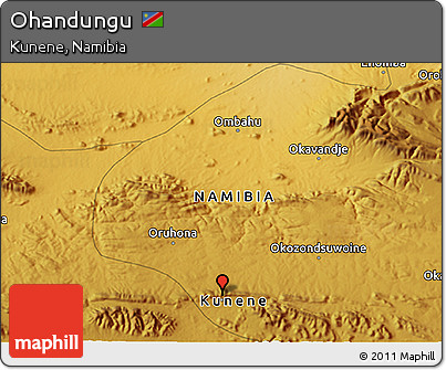 Physical 3D Map of Ohandungu