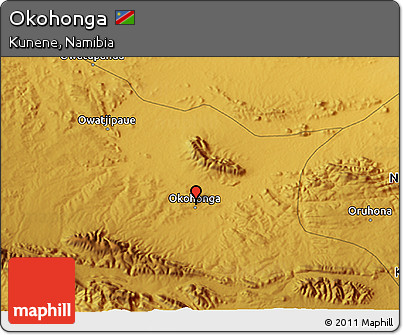 Physical 3D Map of Okohonga