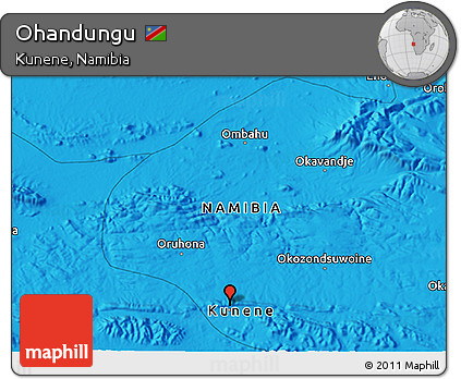 Political 3D Map of Ohandungu