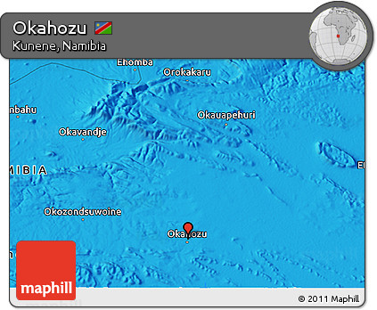 Political 3D Map of Okahozu