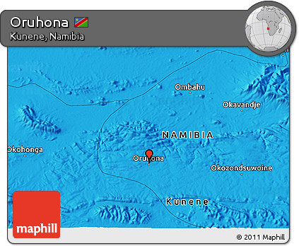 Political 3D Map of Oruhona