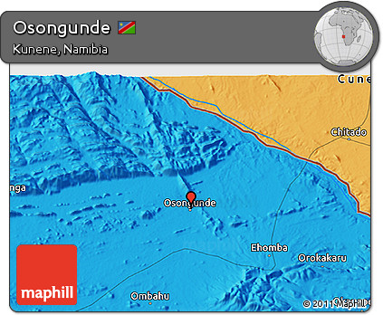 Political 3D Map of Osongunde