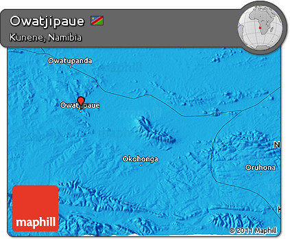 Political 3D Map of Owatjipaue