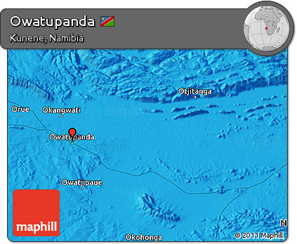 Political 3D Map of Owatupanda