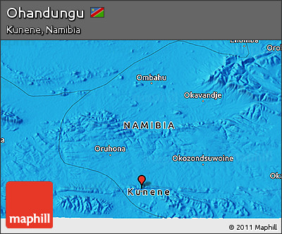 Political 3D Map of Ohandungu