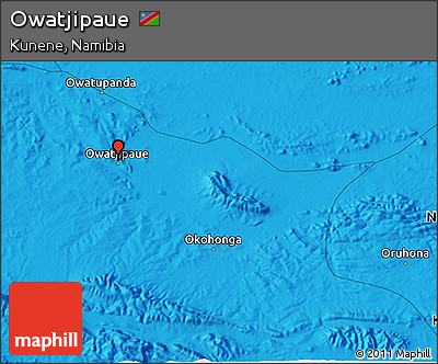 Political 3D Map of Owatjipaue