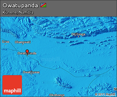 Political 3D Map of Owatupanda