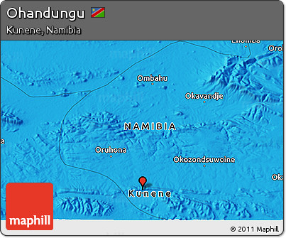Political 3D Map of Ohandungu