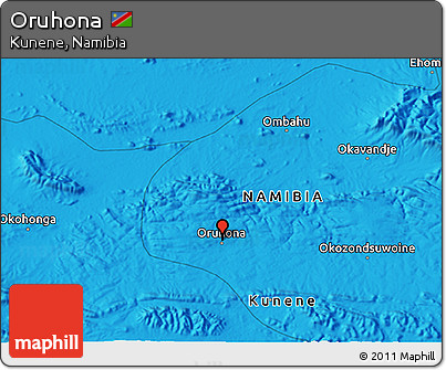 Political 3D Map of Oruhona