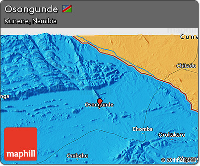 Political 3D Map of Osongunde