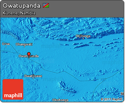 Political 3D Map of Owatupanda