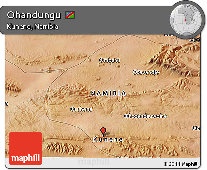 Satellite 3D Map of Ohandungu