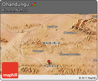 Satellite 3D Map of Ohandungu