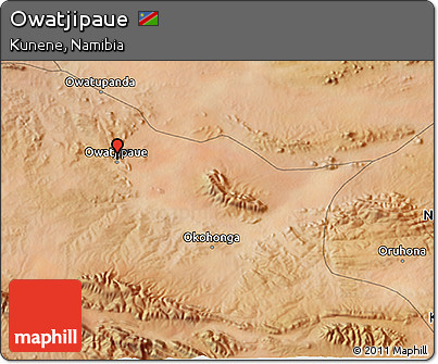 Satellite 3D Map of Owatjipaue
