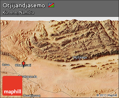 Satellite 3D Map of Otjijandjasemo