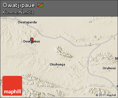 Shaded Relief 3D Map of Owatjipaue