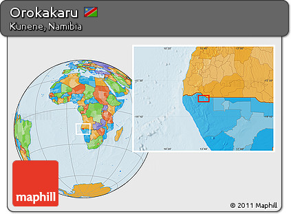 Political Location Map of Orokakaru
