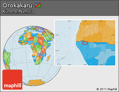 Political Location Map of Orokakaru