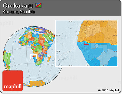 Political Location Map of Orokakaru