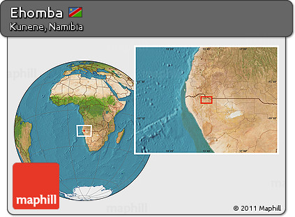 Satellite Location Map of Ehomba