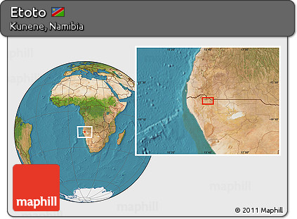 Satellite Location Map of Etoto