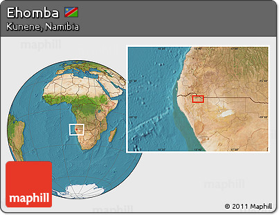 Satellite Location Map of Ehomba
