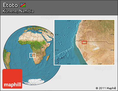 Satellite Location Map of Etoto