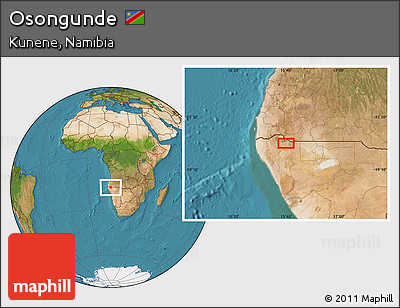 Satellite Location Map of Osongunde