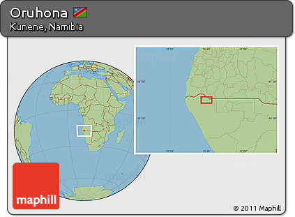 Savanna Style Location Map of Oruhona