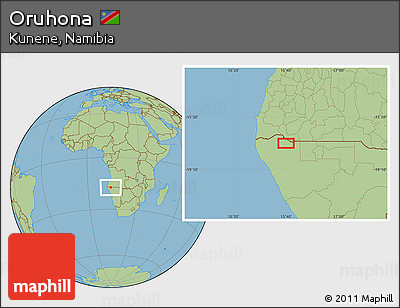 Savanna Style Location Map of Oruhona