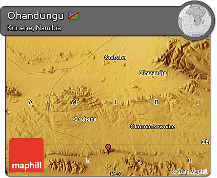 Physical Map of Ohandungu