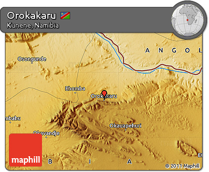 Physical Map of Orokakaru