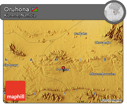 Physical Map of Oruhona