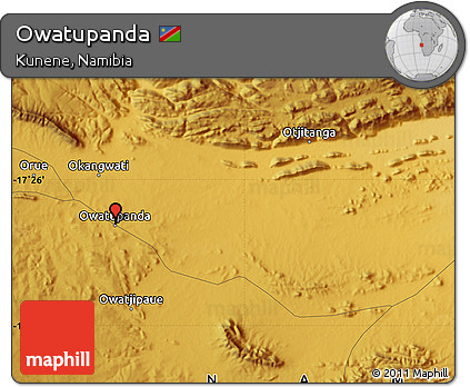 Physical Map of Owatupanda